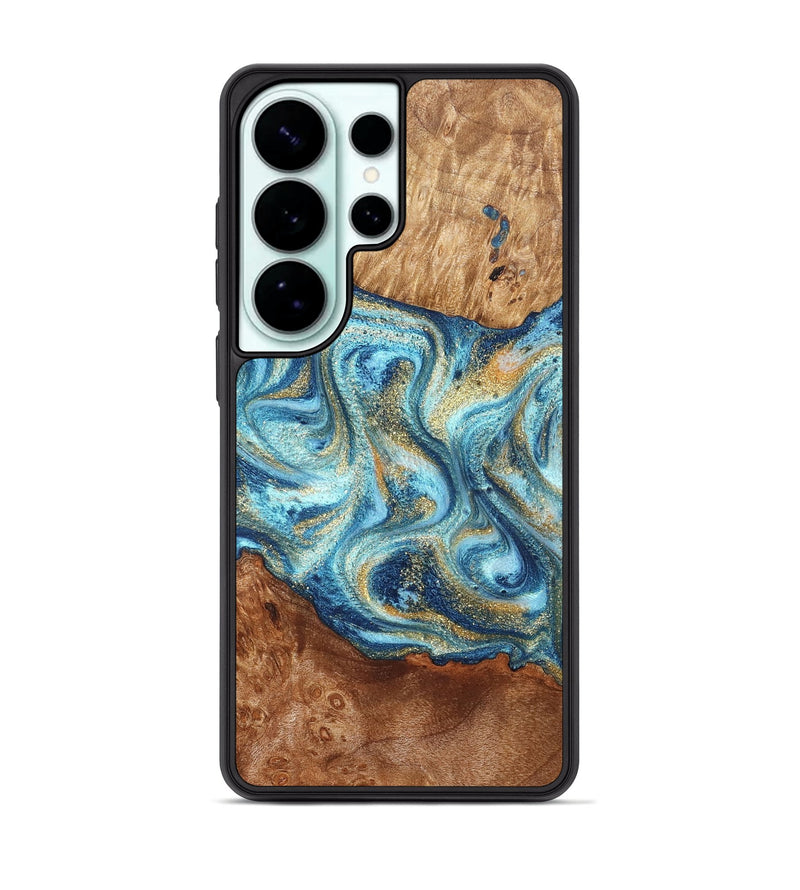 Galaxy S26 Ultra Wood Phone Case - Doug (Teal & Gold, 829410)