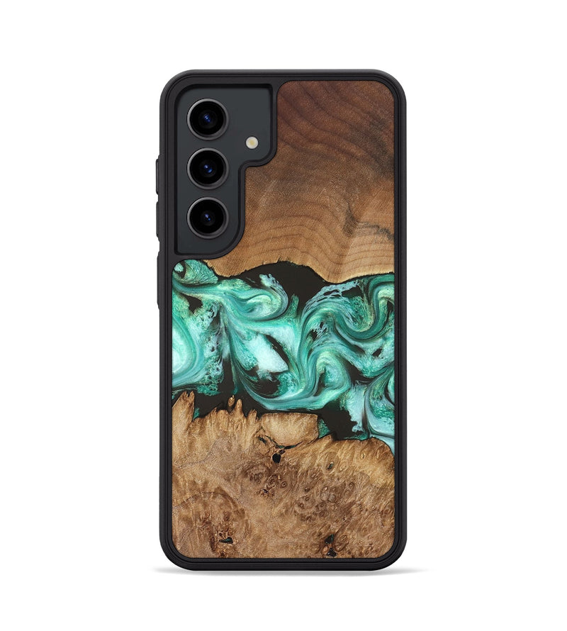 Galaxy S24 Wood Phone Case - Jamir (Green, 829420)