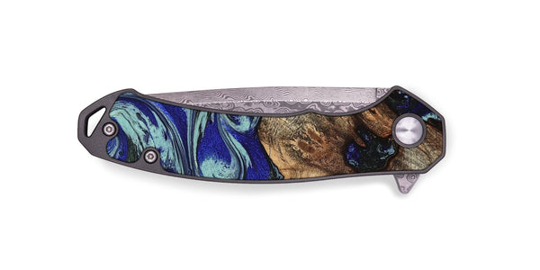 EDC Wood Pocket Knife - Jairo (Blue, 829422)