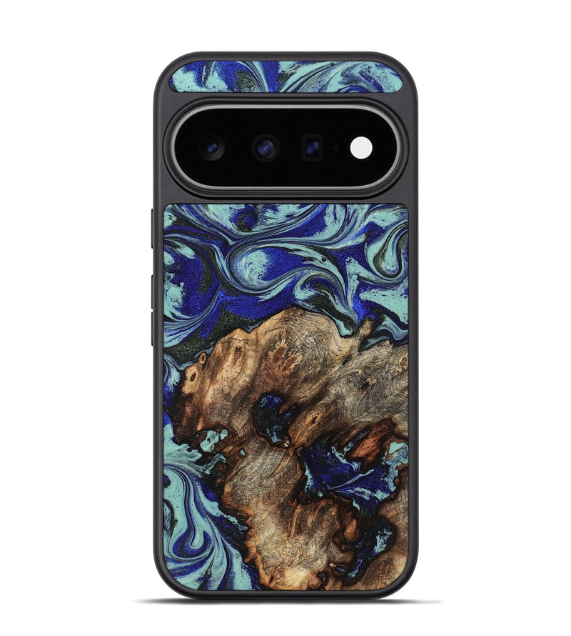 Pixel 11 Pro Wood Phone Case - Jairo (Blue, 829422)