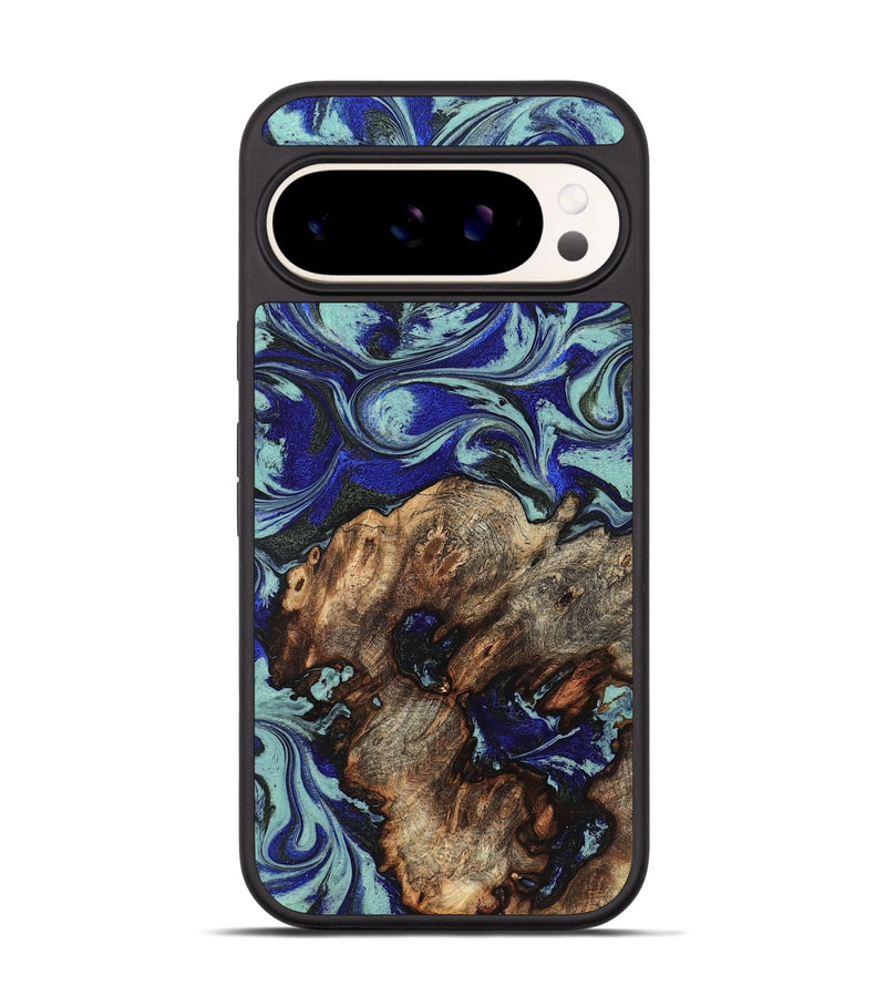 Pixel 9 Wood Phone Case - Jairo (Blue, 829422)