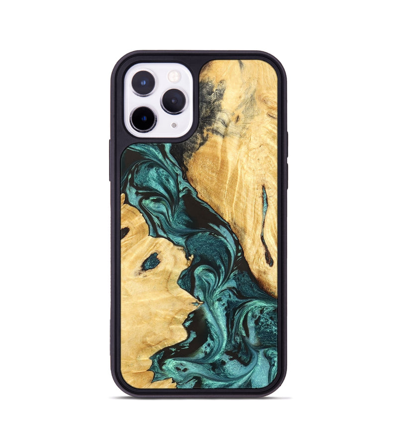 iPhone 11 Pro Wood Phone Case - Sol (Green, 829426)