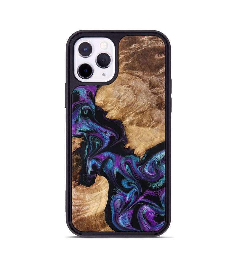 iPhone 11 Pro Wood Phone Case - Troy (Purple, 829439)