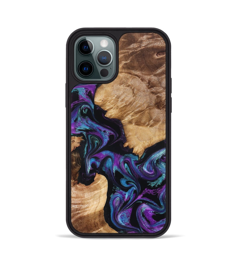 iPhone 12 Pro Wood Phone Case - Troy (Purple, 829439)