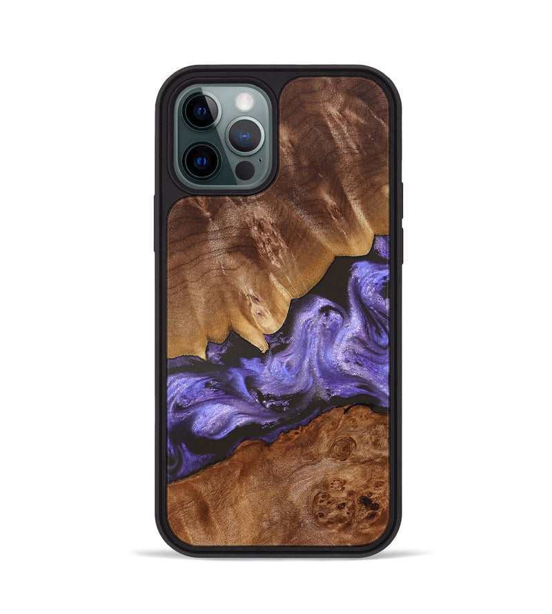 iPhone 12 Pro Wood Phone Case - Kendra (Purple, 829441)