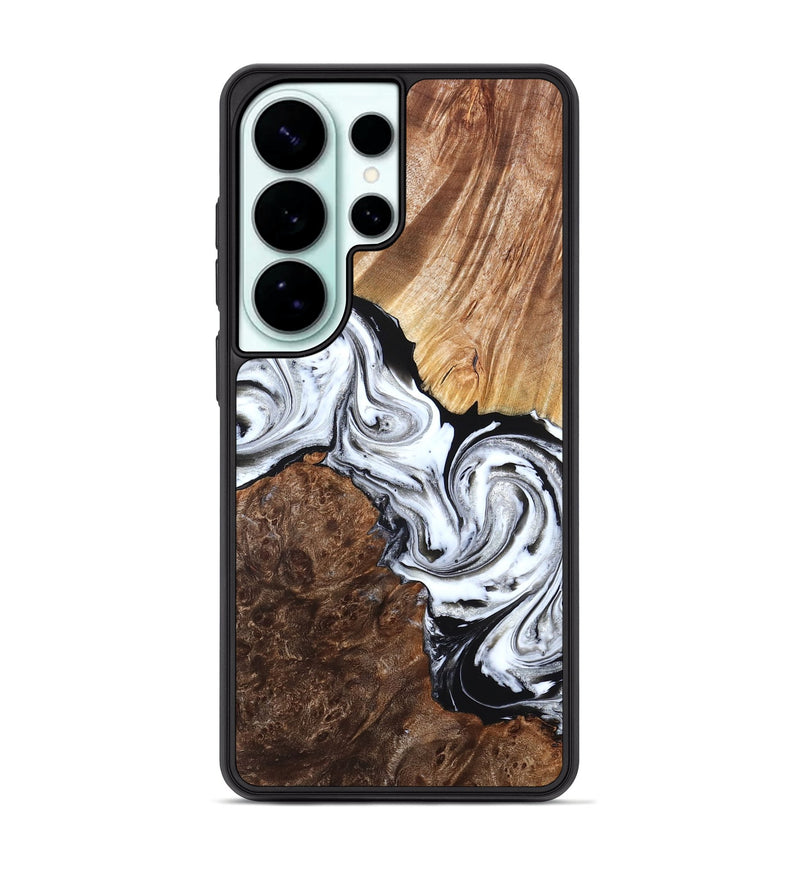 Galaxy S26 Ultra Wood Phone Case - Lue (Black & White, 829448)