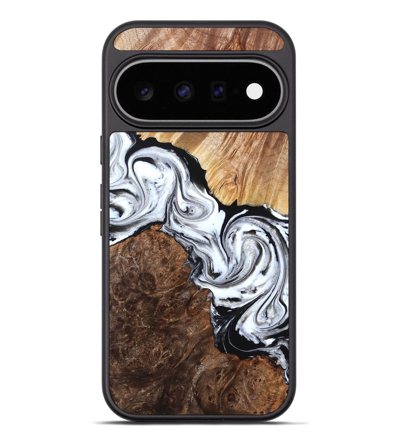 Pixel 11 Pro XL Wood Phone Case - Lue (Black & White, 829448)