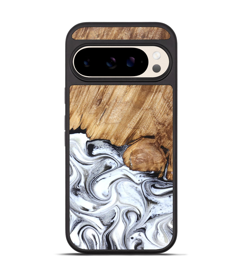 Pixel 10 Wood Phone Case - Taft (Black & White, 829450)