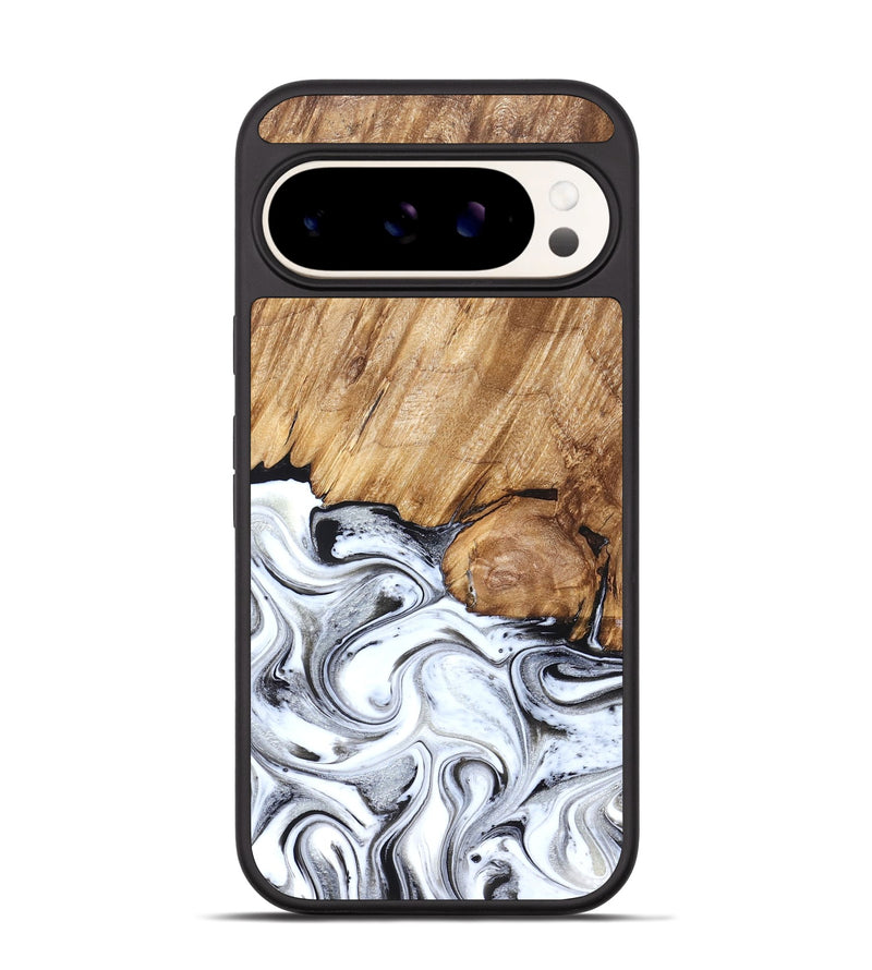 Pixel 9 Wood Phone Case - Taft (Black & White, 829450)