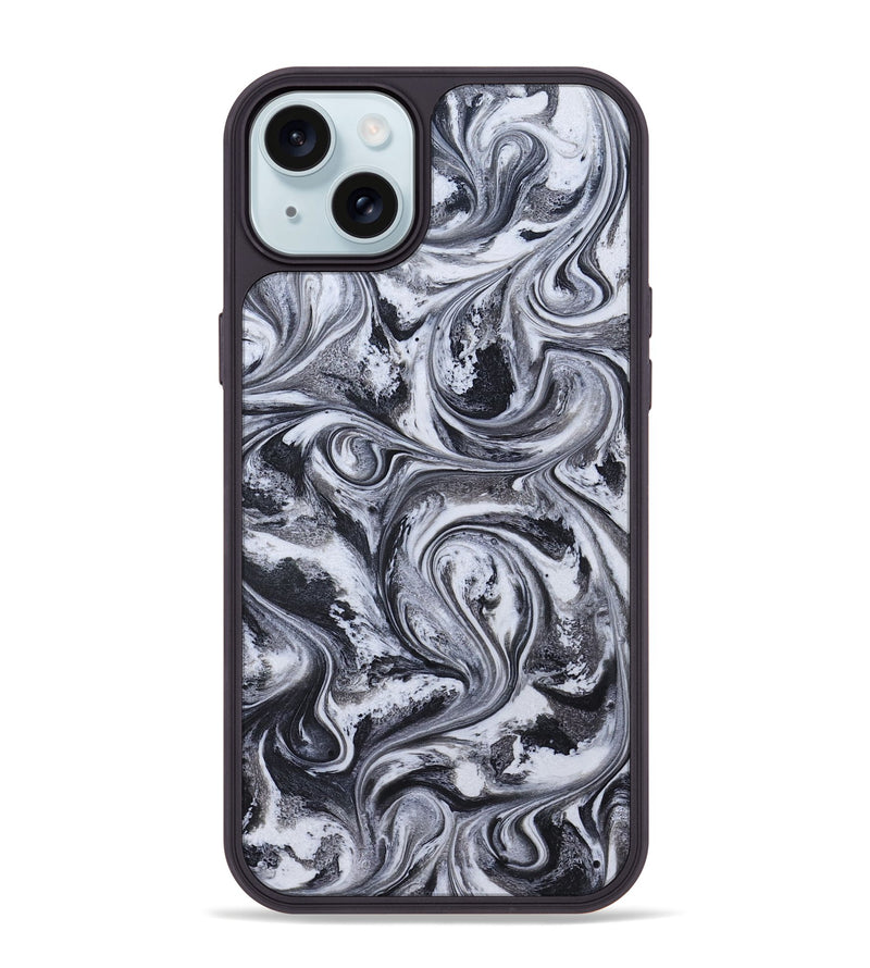 iPhone 15 Plus ResinArt Phone Case - Jace (Black & White, 829451)