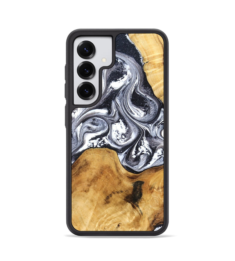 Galaxy S25 Wood Phone Case - Alexis (Black & White, 829453)