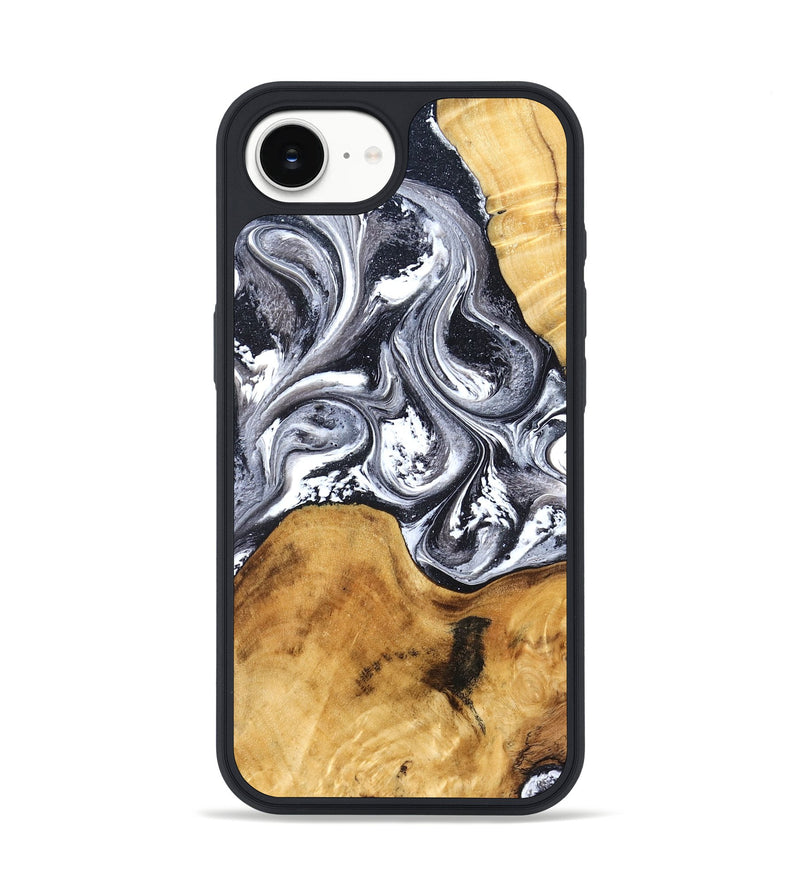 iPhone 17e Wood Phone Case - Alexis (Black & White, 829453)