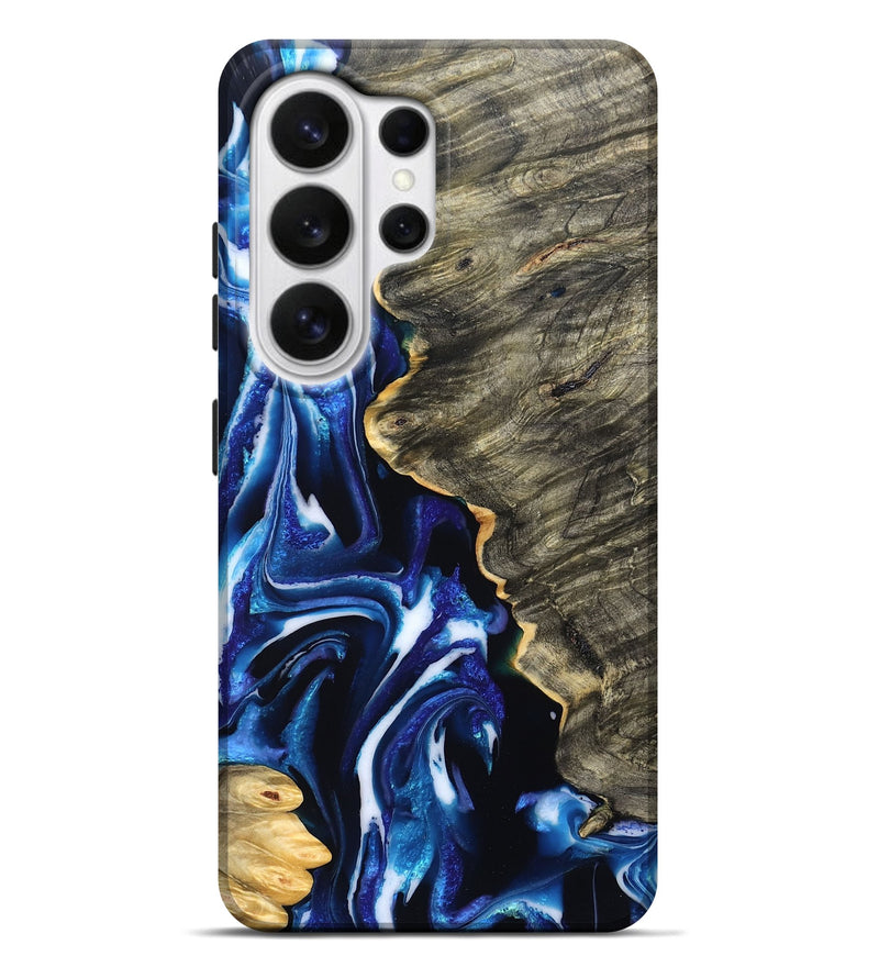 Galaxy S26 Ultra Wood Live Edge Phone Case - Corbin (Blue, 829455)