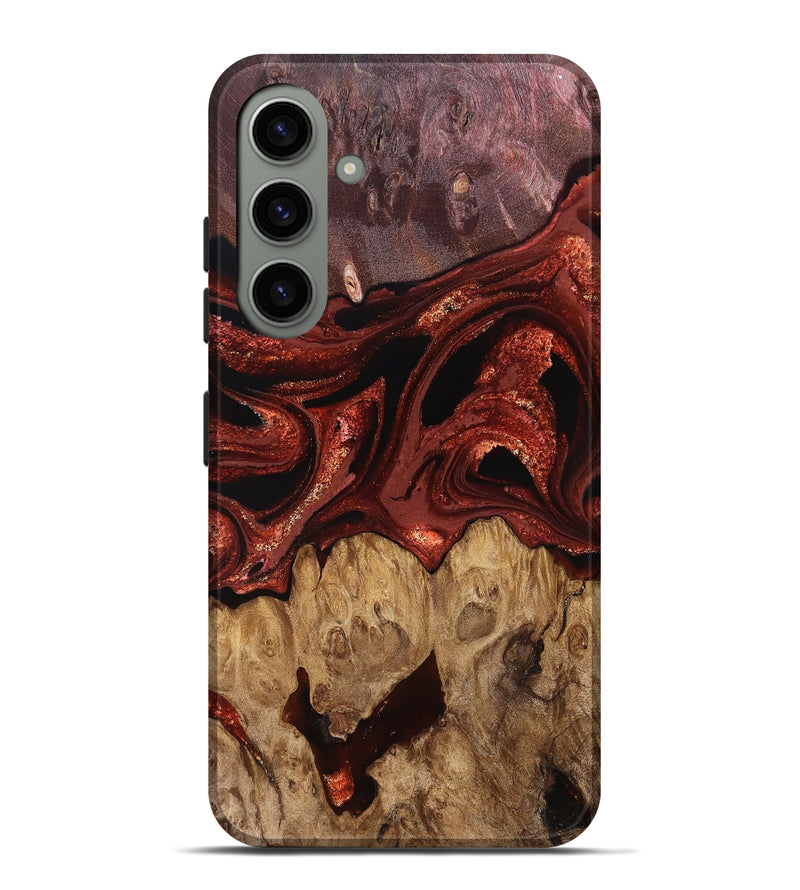 Galaxy S24 Plus Wood Live Edge Phone Case - Freyja (Red, 829456)