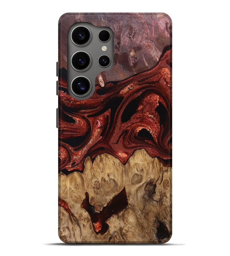 Galaxy S25 Ultra Wood Live Edge Phone Case - Freyja (Red, 829456)