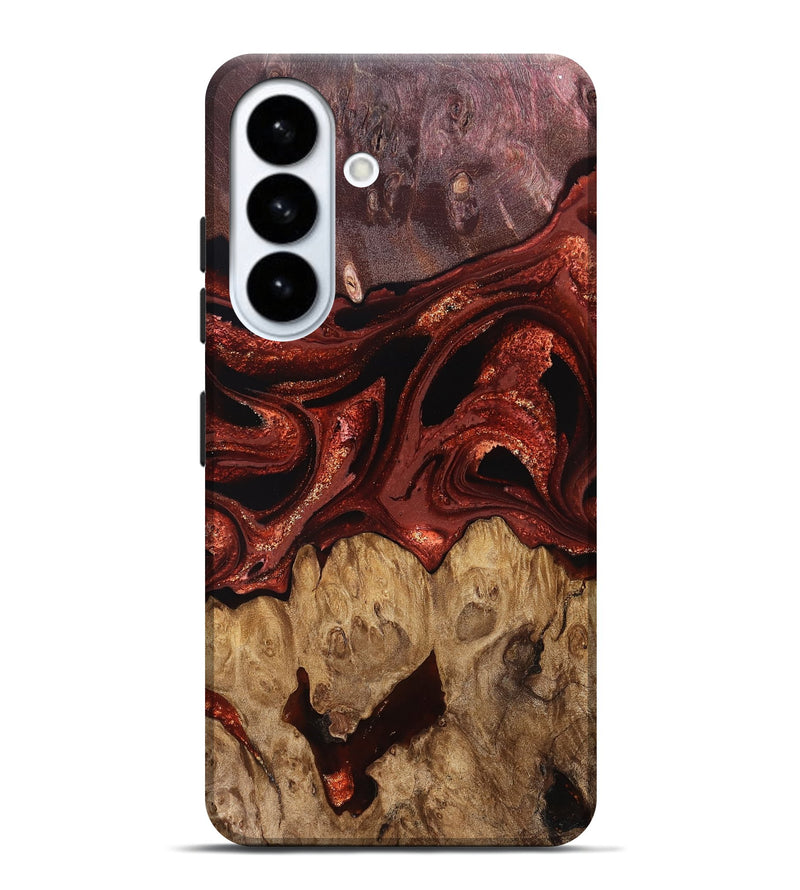 Galaxy S26 Plus Wood Live Edge Phone Case - Freyja (Red, 829456)