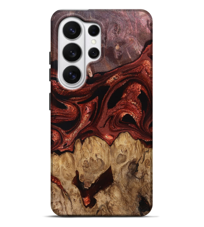 Galaxy S26 Ultra Wood Live Edge Phone Case - Freyja (Red, 829456)