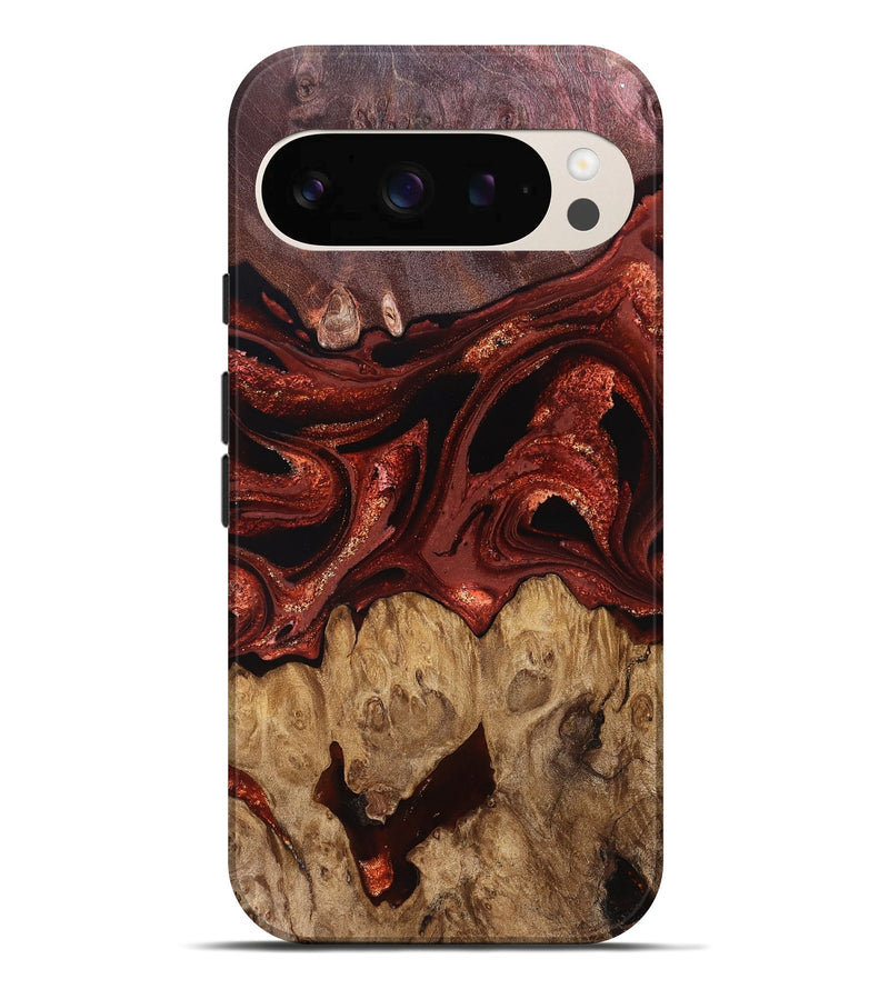 Pixel 10 Pro XL Wood Live Edge Phone Case - Freyja (Red, 829456)