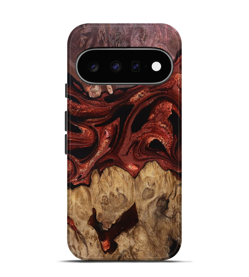 Pixel 11 Wood Live Edge Phone Case - Freyja (Red, 829456)