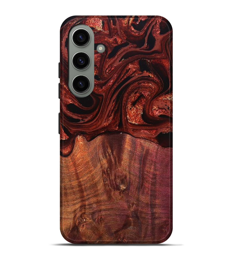Galaxy S24 Plus Wood Live Edge Phone Case - Xyla (Red, 829459)