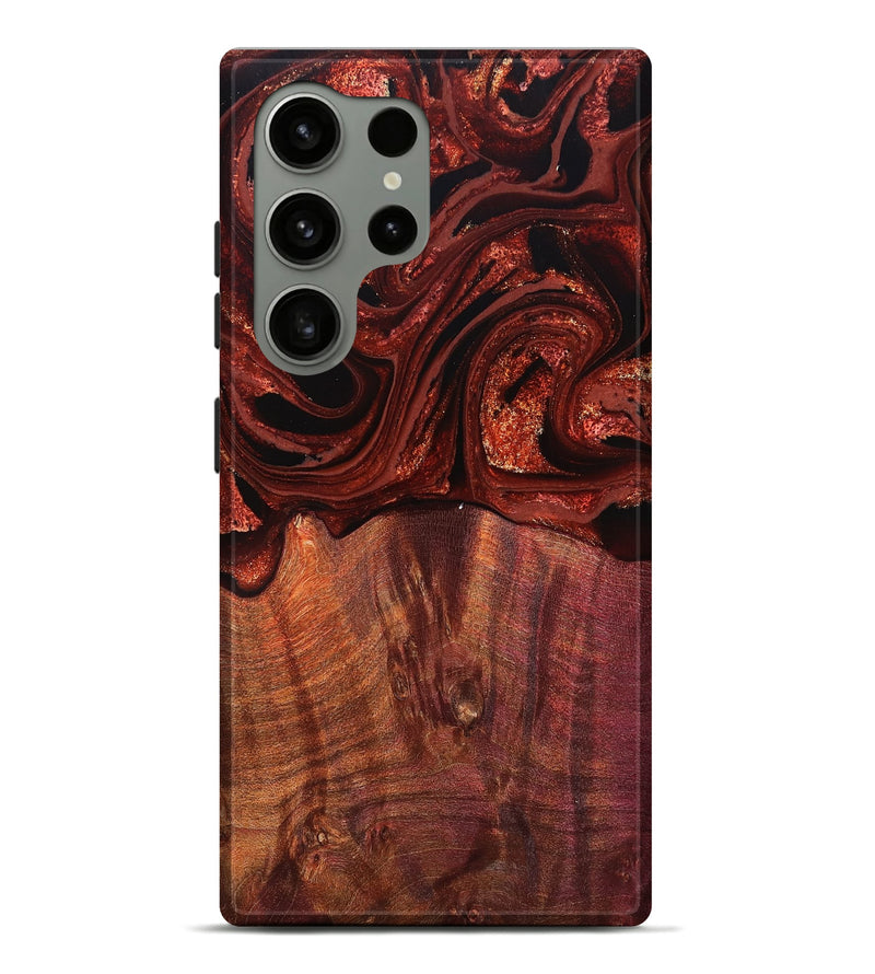 Galaxy S24 Ultra Wood Live Edge Phone Case - Xyla (Red, 829459)