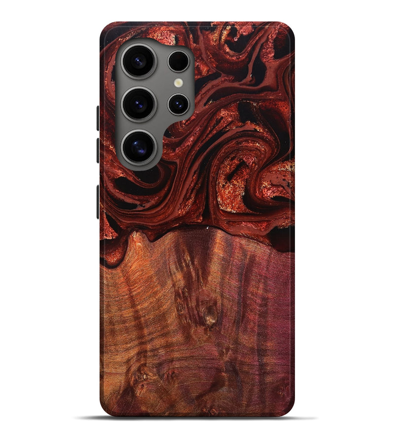 Galaxy S25 Ultra Wood Live Edge Phone Case - Xyla (Red, 829459)