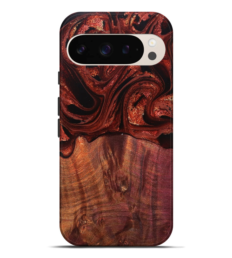 Pixel 9 Pro XL Wood Live Edge Phone Case - Xyla (Red, 829459)