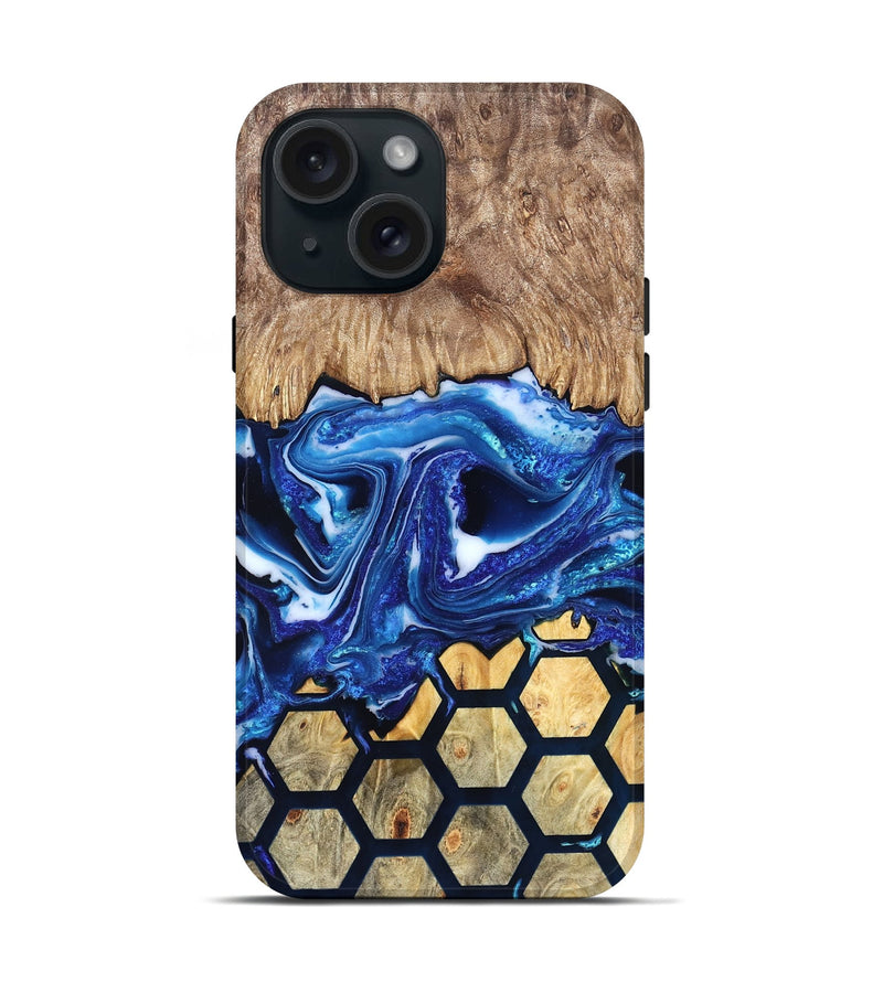 iPhone 15 Wood Live Edge Phone Case - Joretta (Pattern, 829461)