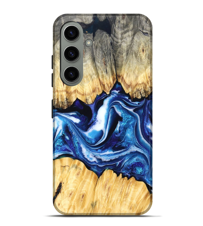 Galaxy S24 Plus Wood Live Edge Phone Case - Zeke (Blue, 829462)