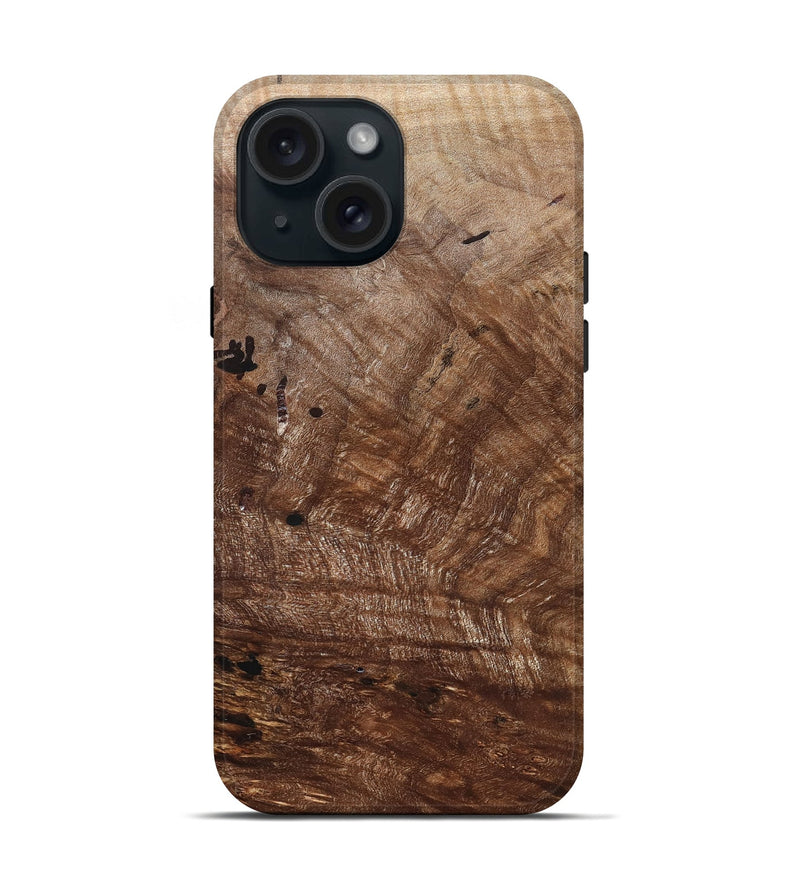 iPhone 15 Wood Live Edge Phone Case - James (Solid Wood, 829466)