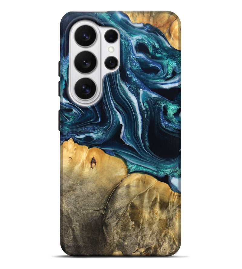 Galaxy S26 Ultra Wood Live Edge Phone Case - Trish (Blue, 829467)