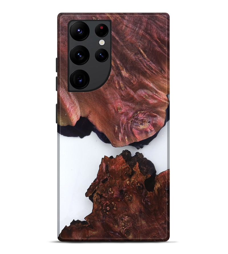 Galaxy S22 Ultra Wood Live Edge Phone Case - Kanye (Clear, 829471)