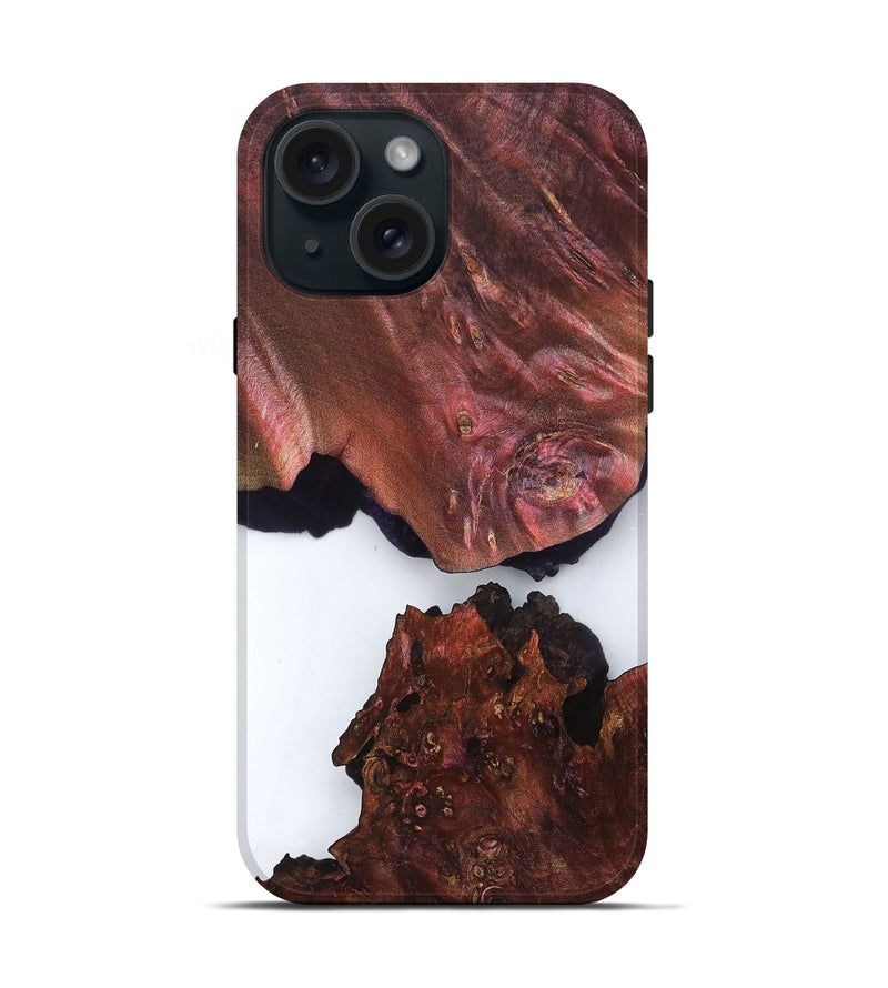 iPhone 15 Wood Live Edge Phone Case - Kanye (Clear, 829471)