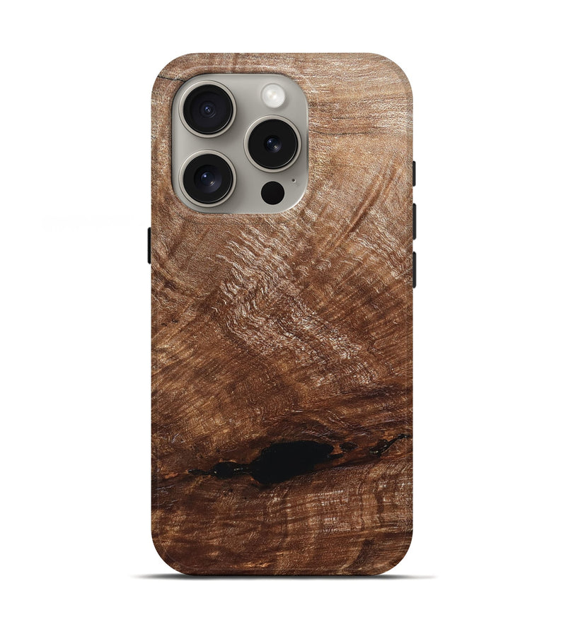 iPhone 16 Pro Wood Live Edge Phone Case - Amirah (Solid Wood, 829474)