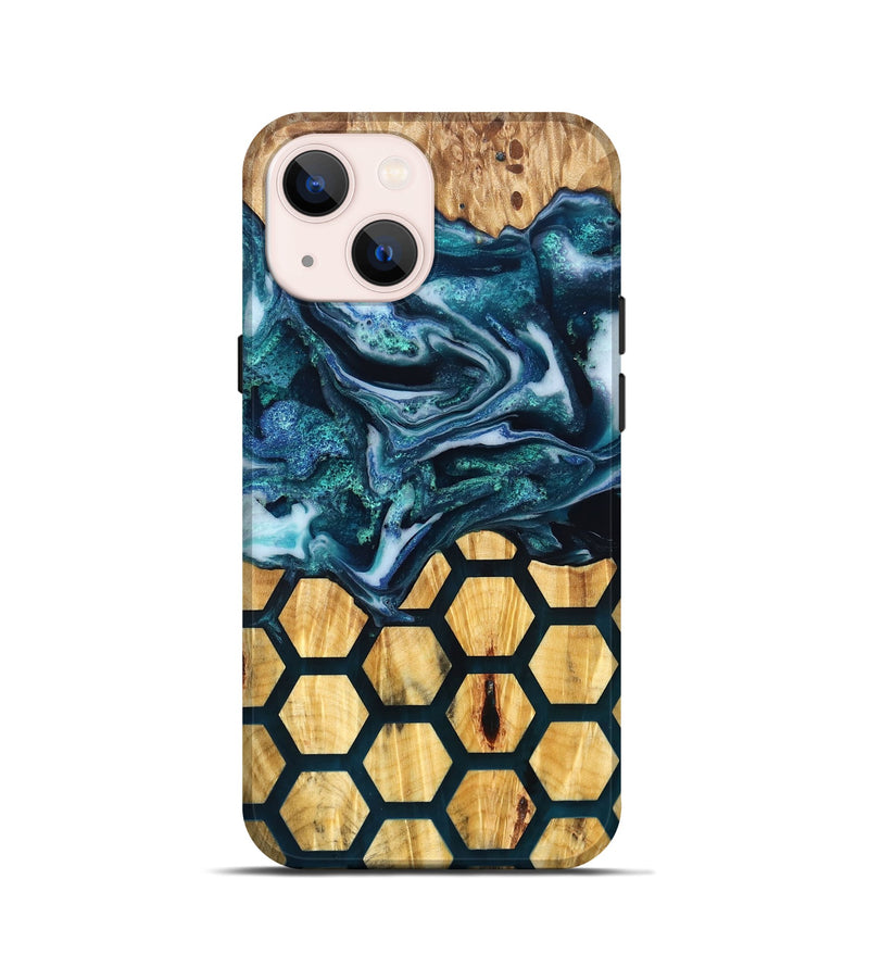iPhone 13 mini Wood Live Edge Phone Case - Leora (Pattern, 829475)