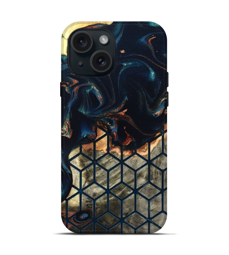 iPhone 15 Wood Live Edge Phone Case - Briella (Pattern, 829477)