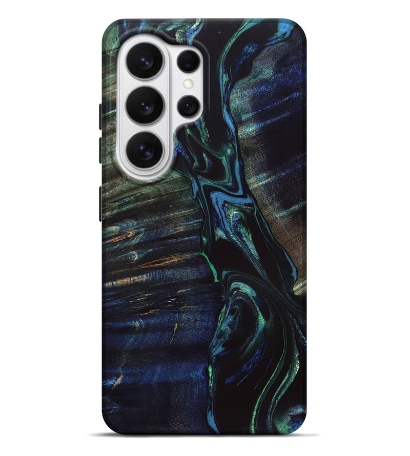 Galaxy S26 Ultra Wood Live Edge Phone Case - Billye (Blue, 829479)