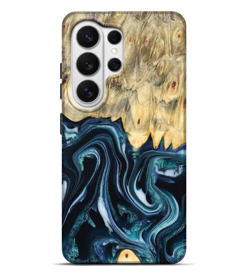 Galaxy S26 Ultra Wood Live Edge Phone Case - Esta (Blue, 829480)