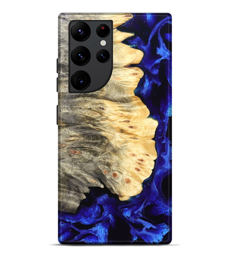 Galaxy S22 Ultra Wood Live Edge Phone Case - Gay (Blue, 829485)