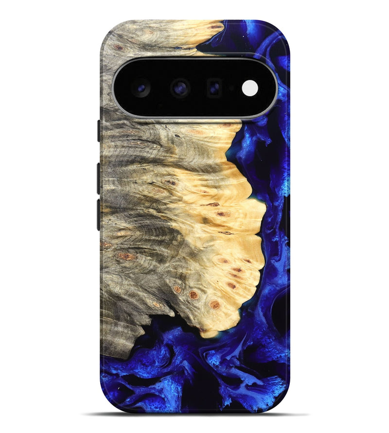 Pixel 11 Pro XL Wood Live Edge Phone Case - Gay (Blue, 829485)