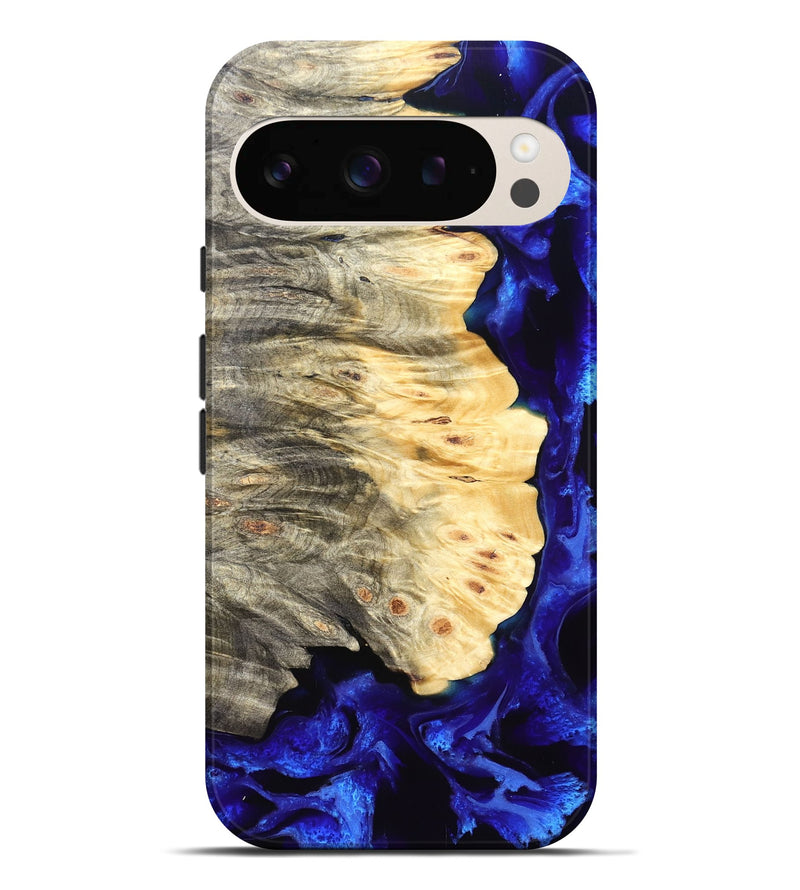 Pixel 9 Pro XL Wood Live Edge Phone Case - Gay (Blue, 829485)