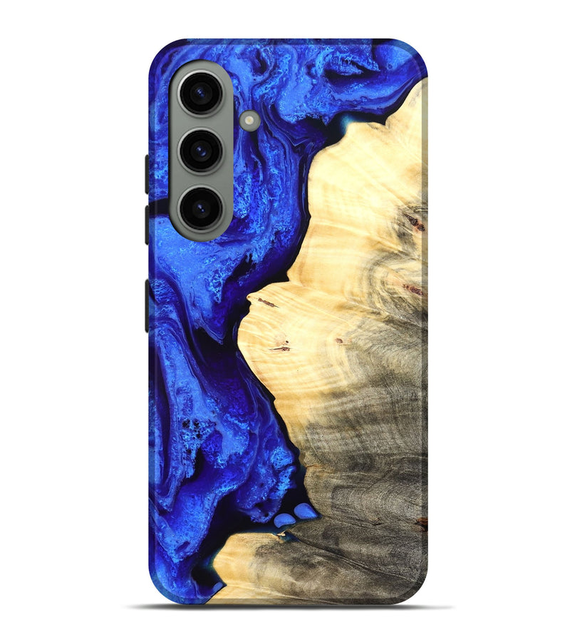 Galaxy S24 Plus Wood Live Edge Phone Case - Carey (Blue, 829497)