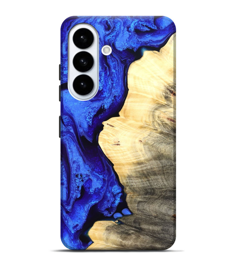 Galaxy S26 Plus Wood Live Edge Phone Case - Carey (Blue, 829497)