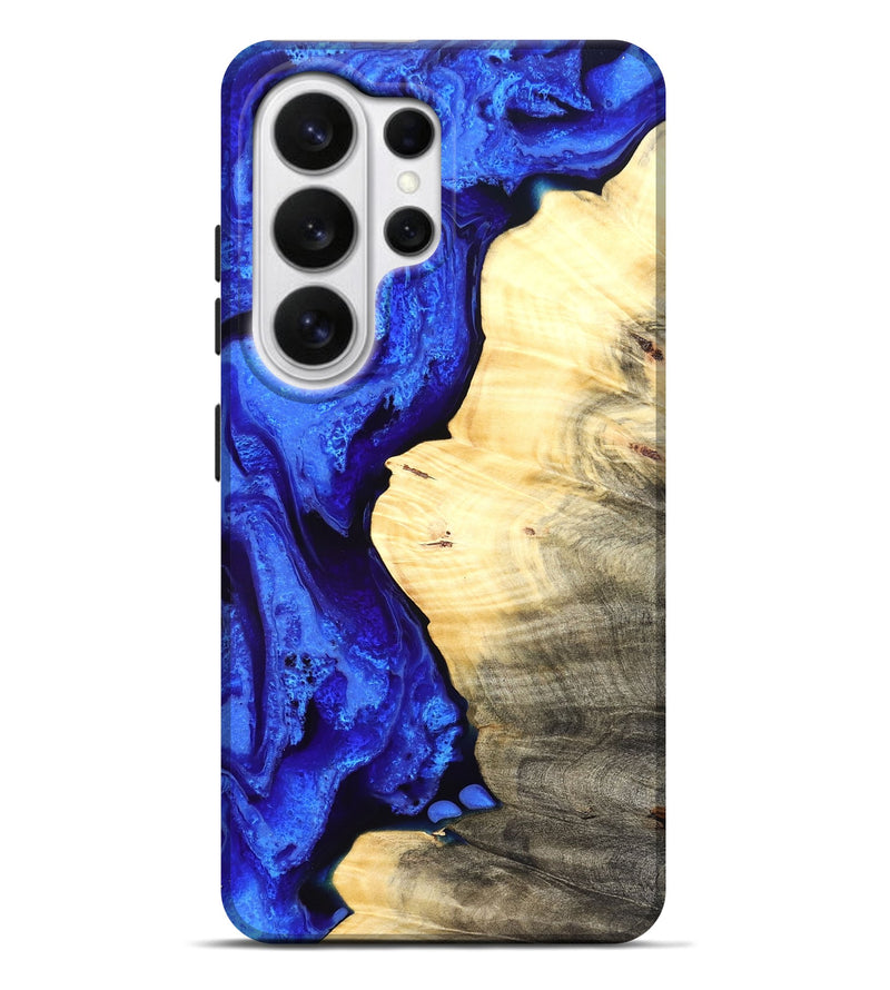 Galaxy S26 Ultra Wood Live Edge Phone Case - Carey (Blue, 829497)