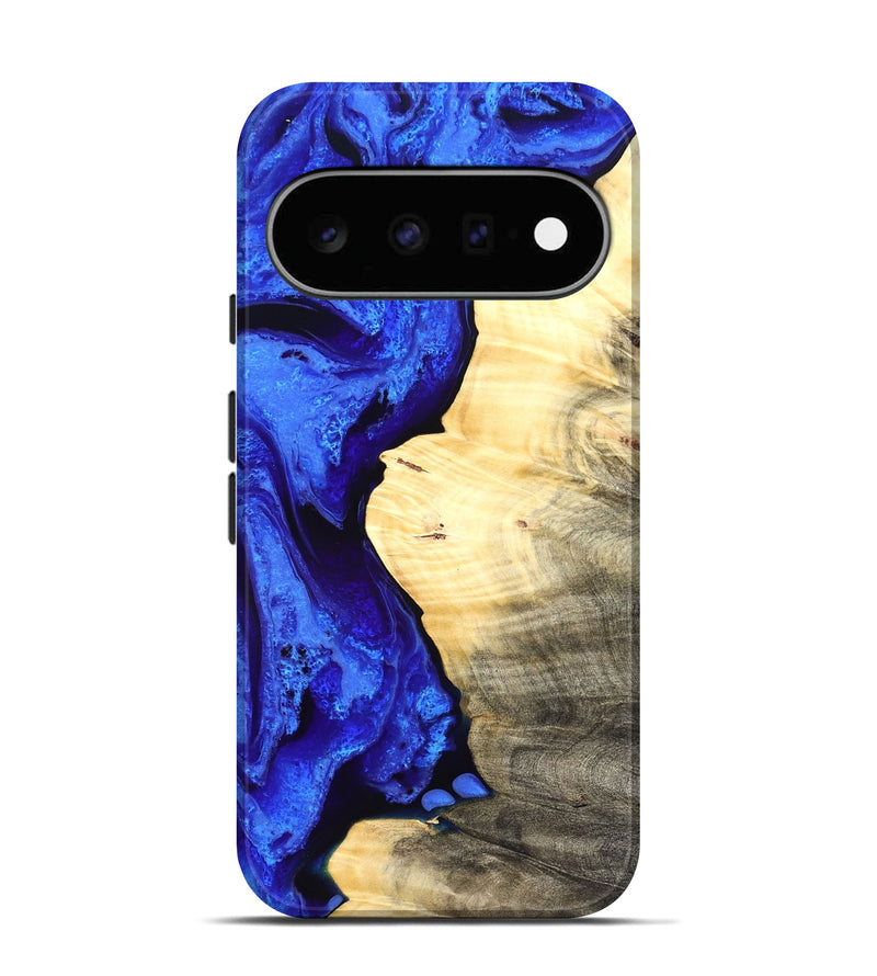 Pixel 11 Wood Live Edge Phone Case - Carey (Blue, 829497)