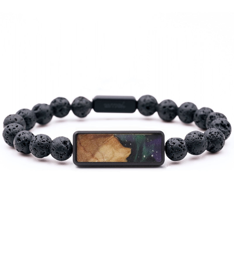 Lava Bead Wood Bracelet - Pamela (Cosmos, 829582)