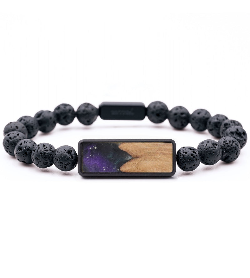 Lava Bead Wood Bracelet - Marley (Cosmos, 829592)