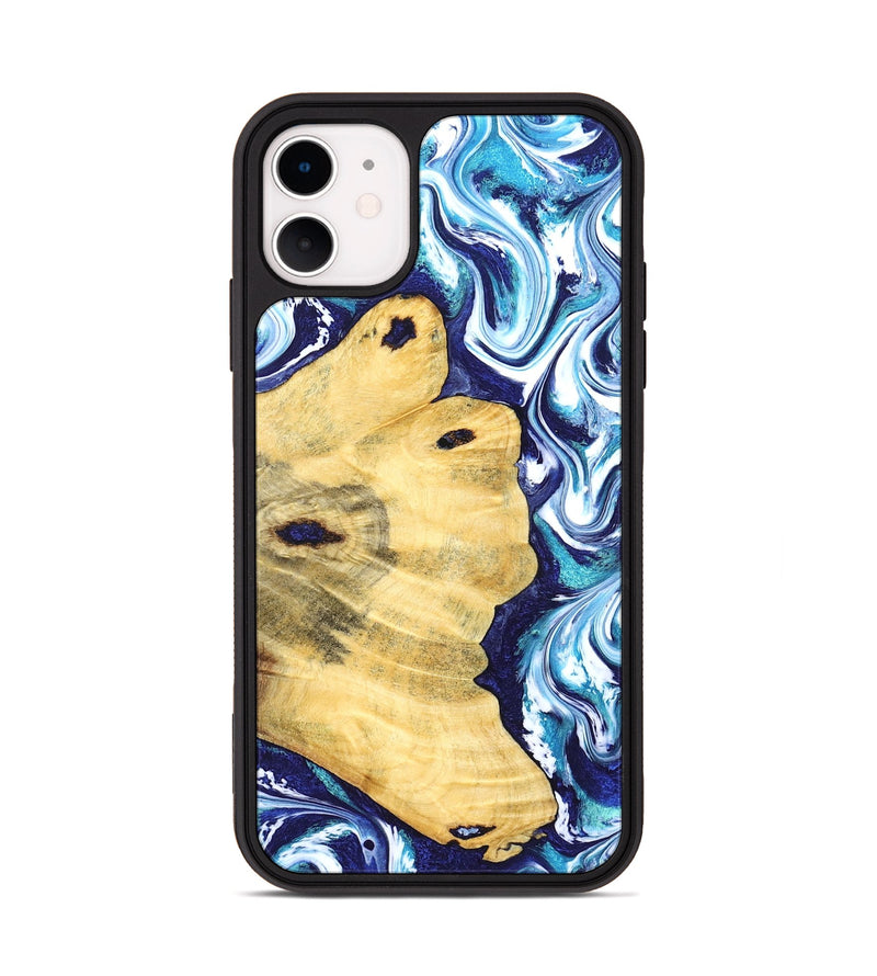 iPhone 11 Wood Phone Case - Clemmie (Blue, 829666)