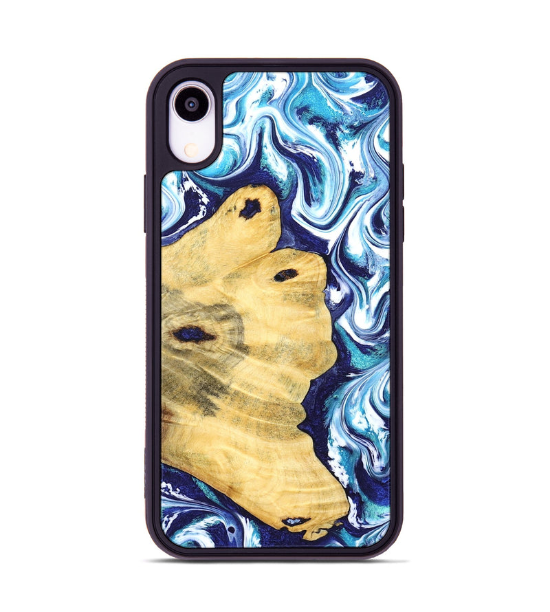 iPhone Xr Wood Phone Case - Clemmie (Blue, 829666)