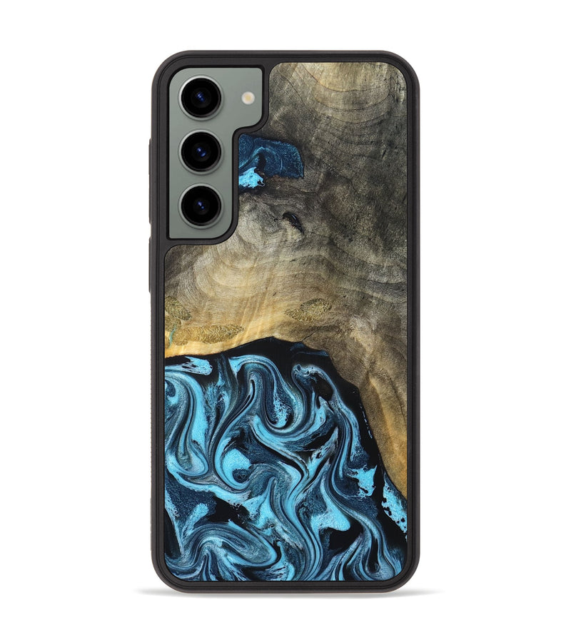Galaxy S23 Plus Wood Phone Case - Izael (Blue, 829669)